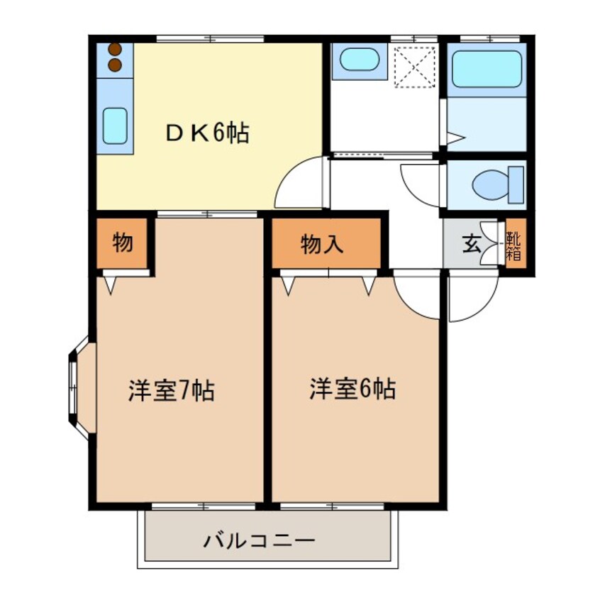間取図 コーポ小池II