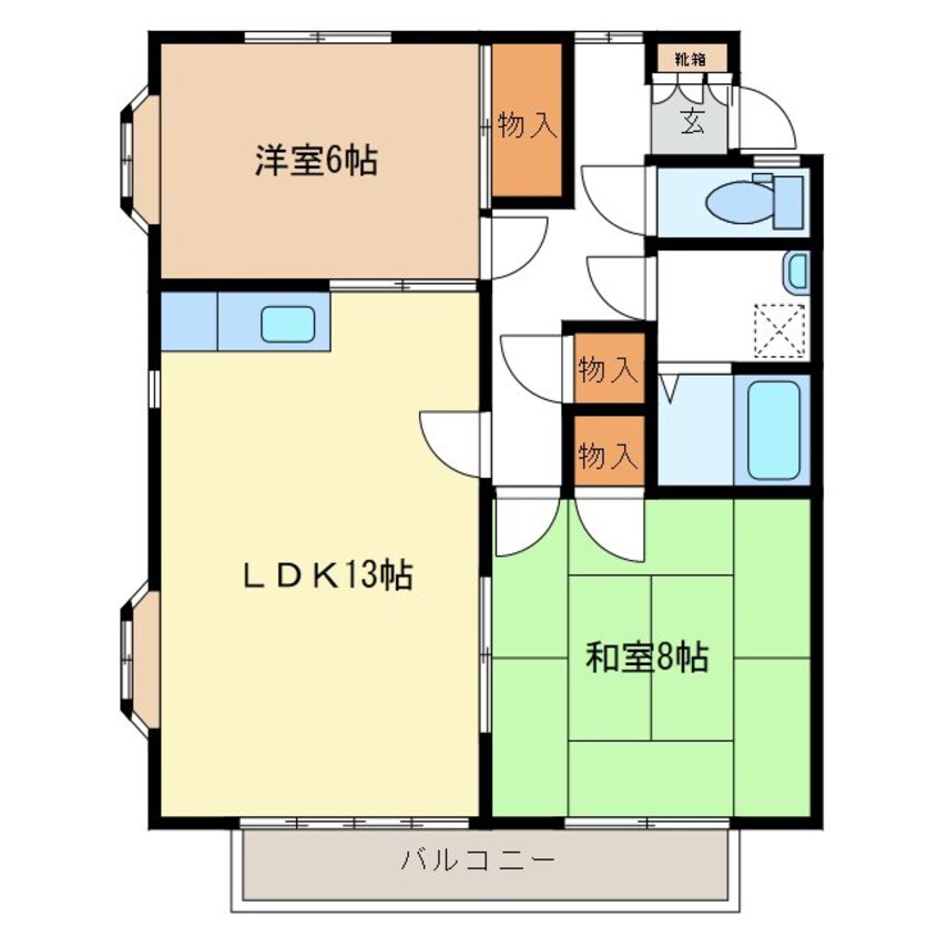 間取図 メゾンルセーヌＢ棟