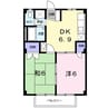 エステートヤマダ　Ａ 2DKの間取り