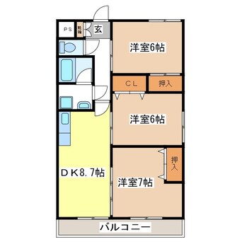 間取図 エクセリーナ21