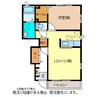 ガーデンハウス朝日山Ｂ 1LDKの間取り