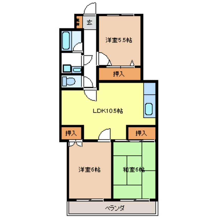 間取図 第二星野ビル