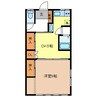 檀原アパート 1DKの間取り