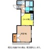 ハイツウエスタリア 1DKの間取り