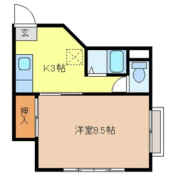 間取図 長野電鉄長野線/信濃吉田駅 徒歩17分 2階 築29年