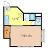 長野電鉄長野線/信濃吉田駅 徒歩17分 2階 築30年 1Kの間取り