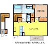 セジュール・マルベリィ 1LDKの間取り