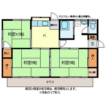 間取図 小林貸家３号