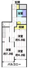 ダイアパレス長野大通りII 3Kの間取り