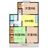 アリアンサーハイムＡ棟 3DKの間取り