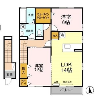 間取図 モダンコート稲田