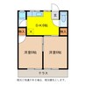 信越本線/長野駅 徒歩27分 2階 築41年 2DKの間取り