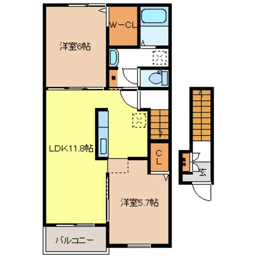 間取図 フリーデ