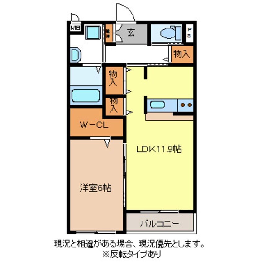 間取図 信越本線/長野駅 徒歩22分 2階 築13年