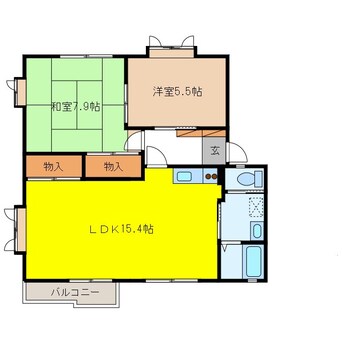 間取図 フレグランス黄金Ｗ