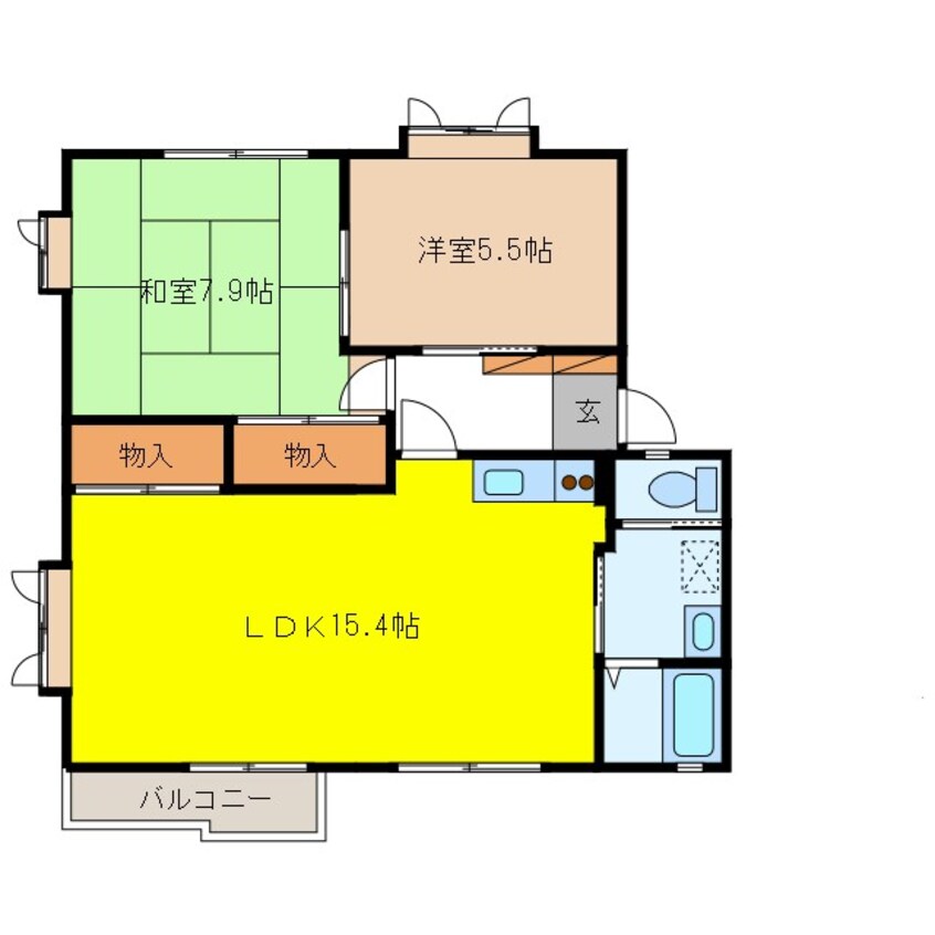 間取図 フレグランス黄金Ｗ