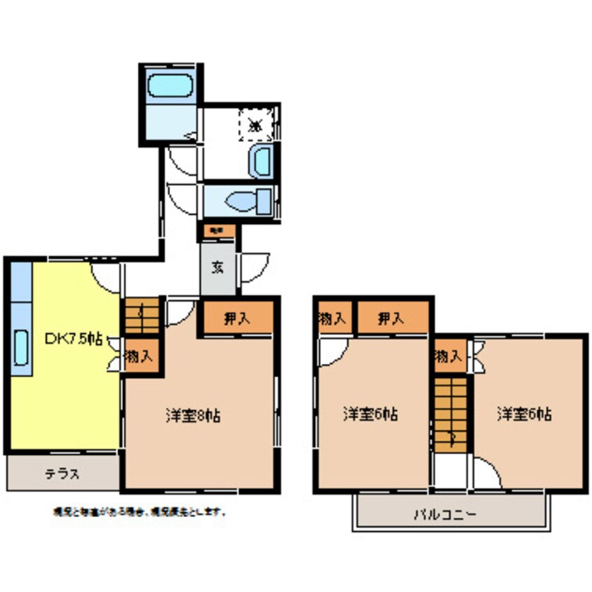 間取図 湯本様戸建Ｄ棟