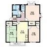 グリーンマウント本城Ｗ棟 3DKの間取り