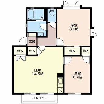間取図 グリーンマウント本城Ｗ棟