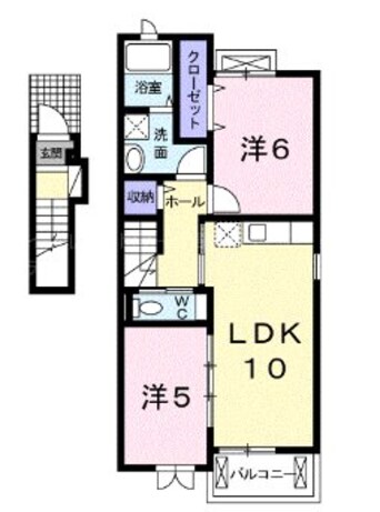 間取図 長野電鉄長野線/朝陽駅 徒歩12分 2階 築12年