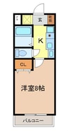 アスパシオ 1Kの間取り