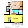 プランドールＡ棟 1LDKの間取り