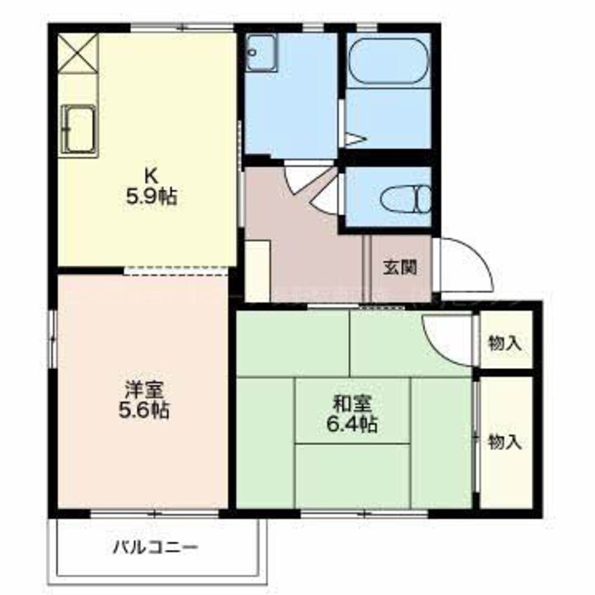 間取図 フォーレス東条Ｂ棟