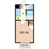 パークハイム東和田 1Kの間取り