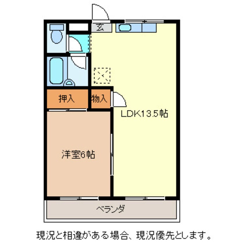 間取図 コーポ中麻奈