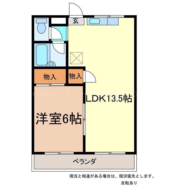 間取り図 コーポ中麻奈