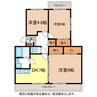 パティエール緑ヶ丘 3DKの間取り