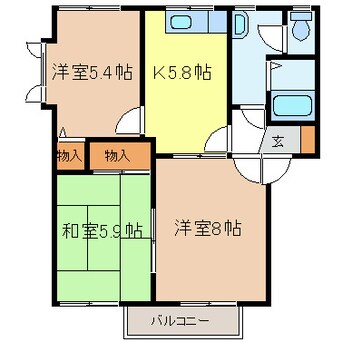 間取図 ディアスいすよA棟