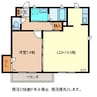 Ｊスタイル稲田 1LDKの間取り