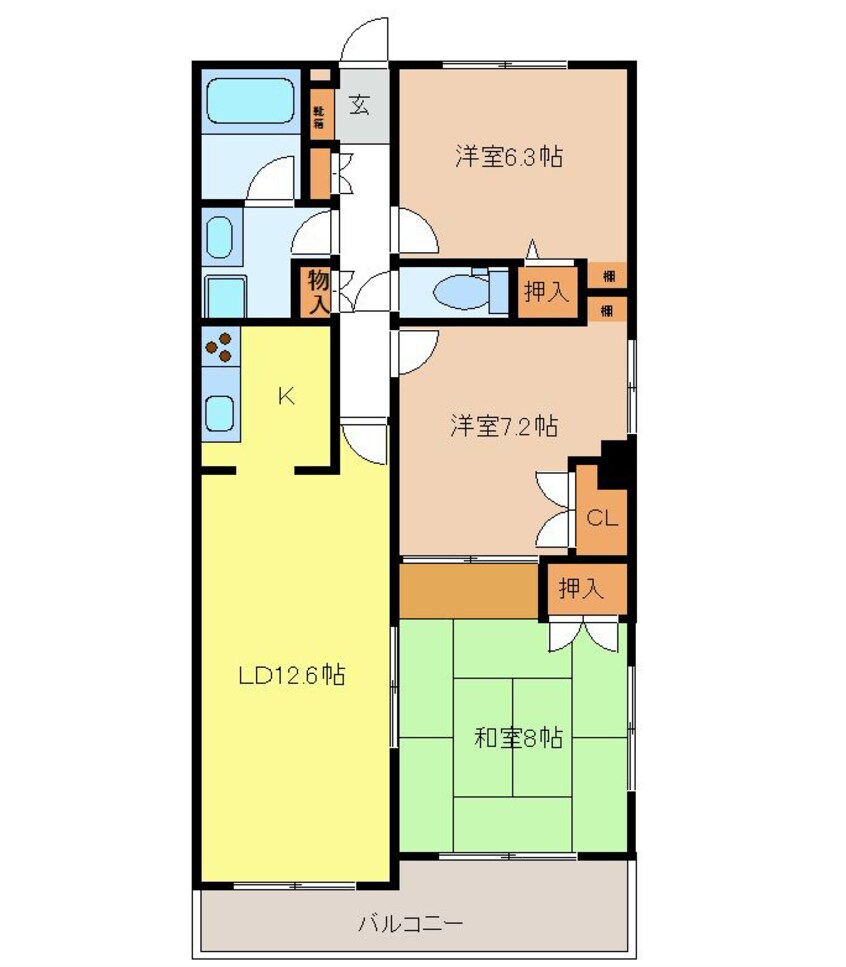 間取図 クレドール柳町