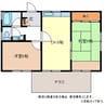 朝陽グリーンハイツ　A棟 2DKの間取り