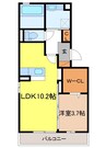 ワンステップ 1LDKの間取り