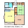 コーポＴ＆Ｓ2 2LDKの間取り