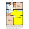 グリンディヒルズ桜井Ｂ棟 2LDKの間取り