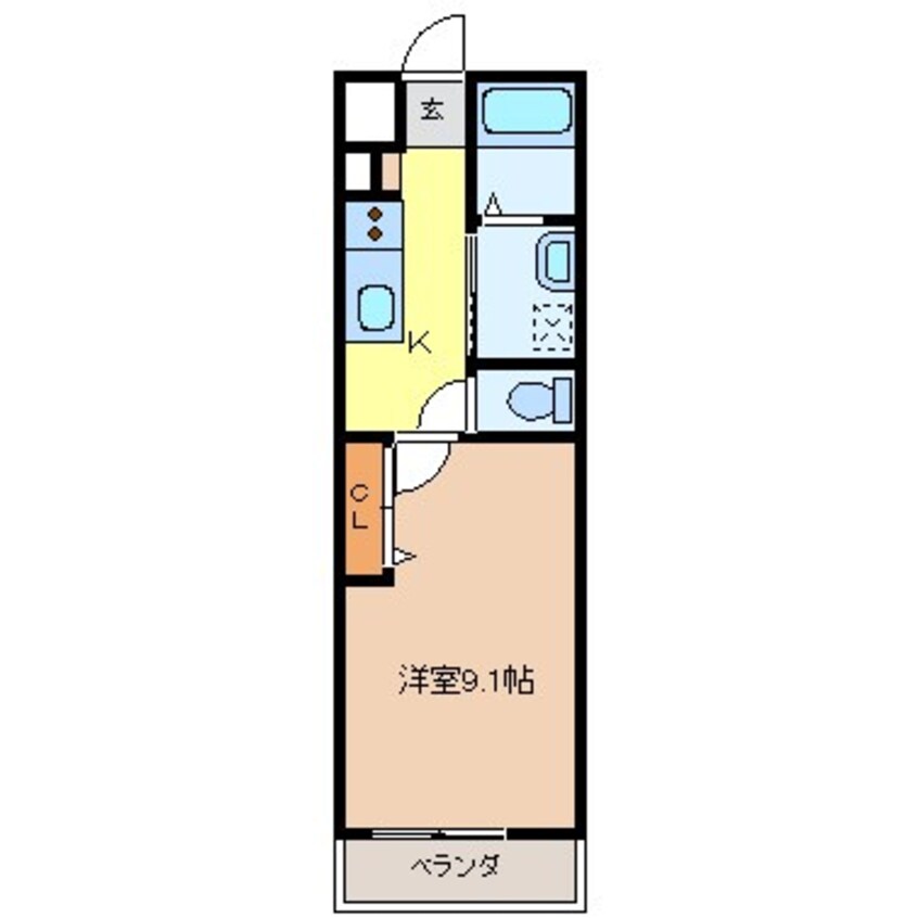 間取図 シェルル北澤