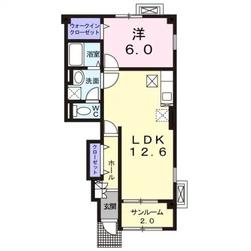 間取図 バードランドＢ棟