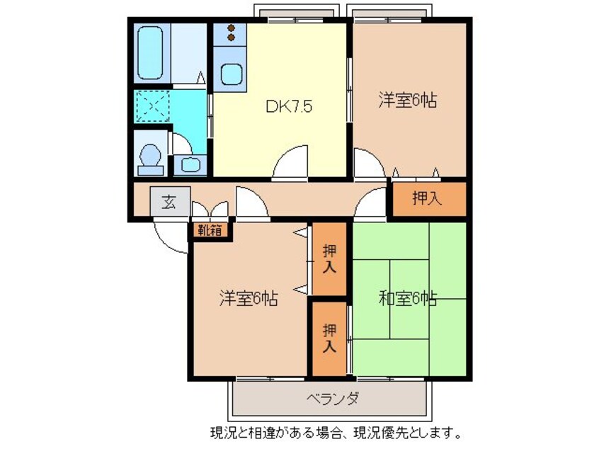 間取図 パナタウン南長池Ｂ棟