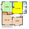 ペールフレグランスＥ棟 3DKの間取り