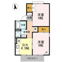 シャルム若里B棟の間取図