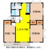 グリーンフェアリーＳ棟 3LDKの間取り
