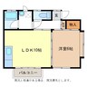 ハイツ朝日 1LDKの間取り