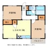 サンシャインラッキー 2LDKの間取り