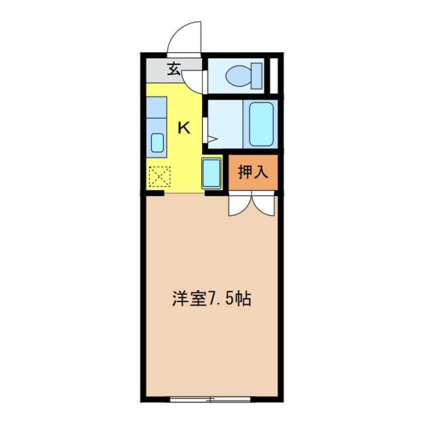 間取図 長野電鉄長野線/本郷駅 徒歩4分 3階 築29年
