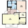 ラフィネ倉澤Ａ棟 1LDKの間取り
