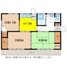 宮本様貸家　南棟 3Kの間取り