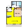 エルフローラ南俣 1LDKの間取り